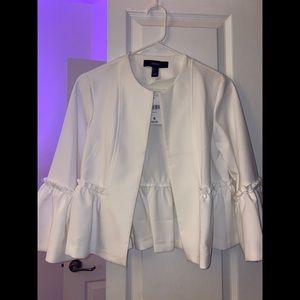 Forever 21 white blazer jacket
